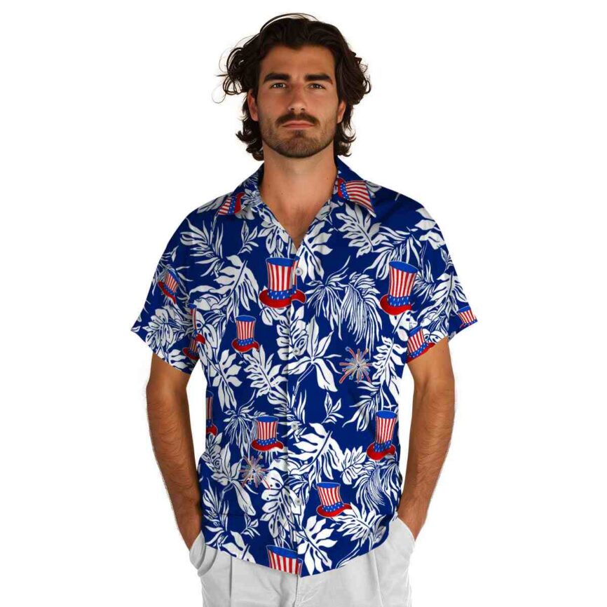 4th Of July Bold Foliage Hawaiian Shirt New Arrival