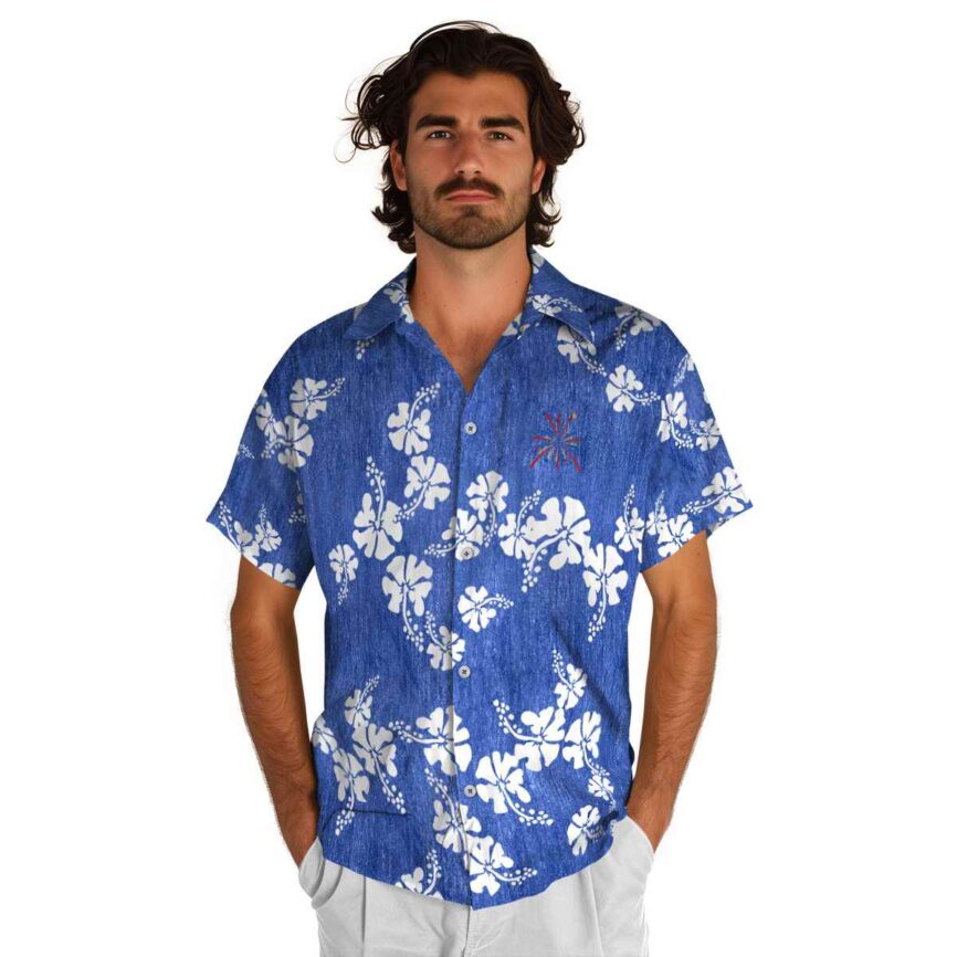 4th Of July Hibiscus Blossom Hawaiian Shirt New Arrival