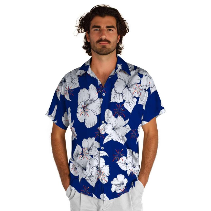 4th Of July Hibiscus Flower Hawaiian Shirt New Arrival