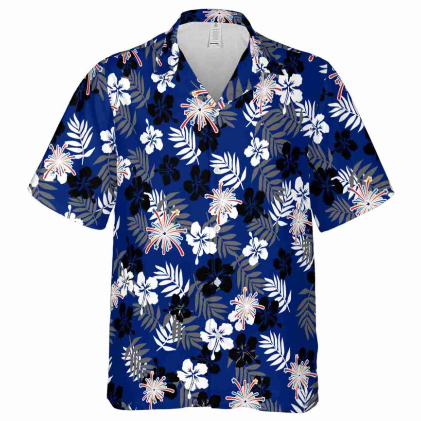 4th Of July Leafy Hibiscus Hawaiian Shirt Fashion forward