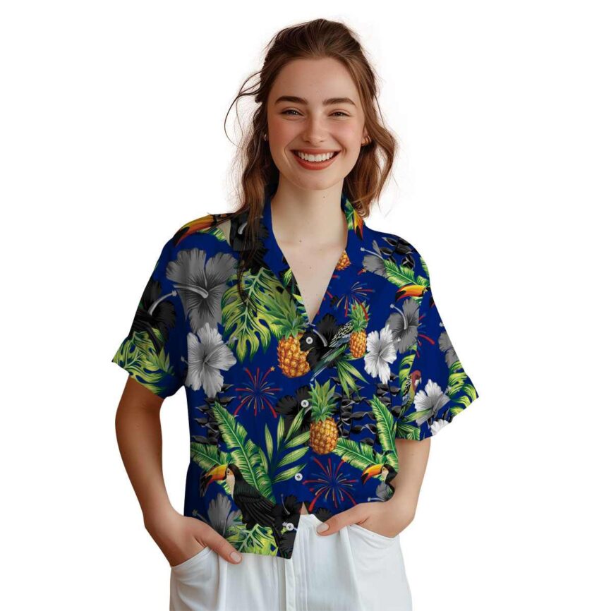 4th Of July Leafy Toucan Hawaiian Shirt Top rated