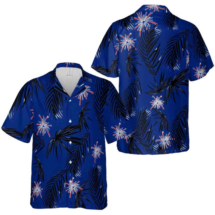 4th Of July Monochrome Palm Hawaiian Shirt Premium grade