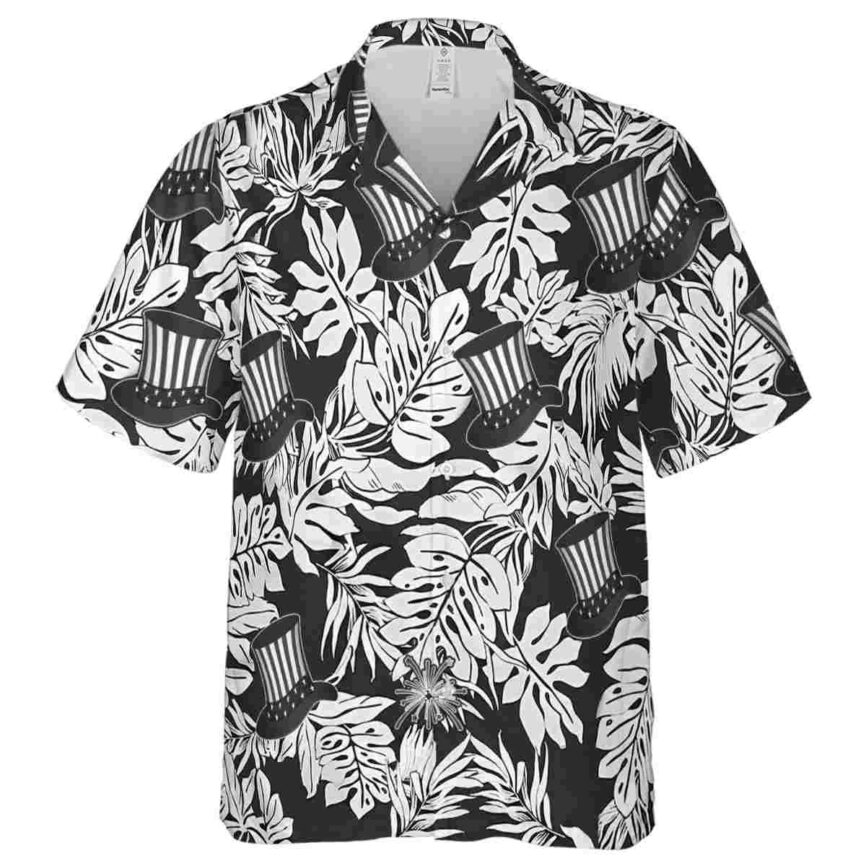 4th Of July Monstera Foliage Hawaiian Shirt Fashion forward