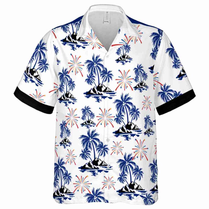 4th Of July Palm Island Graphic Hawaiian Shirt Fashion forward