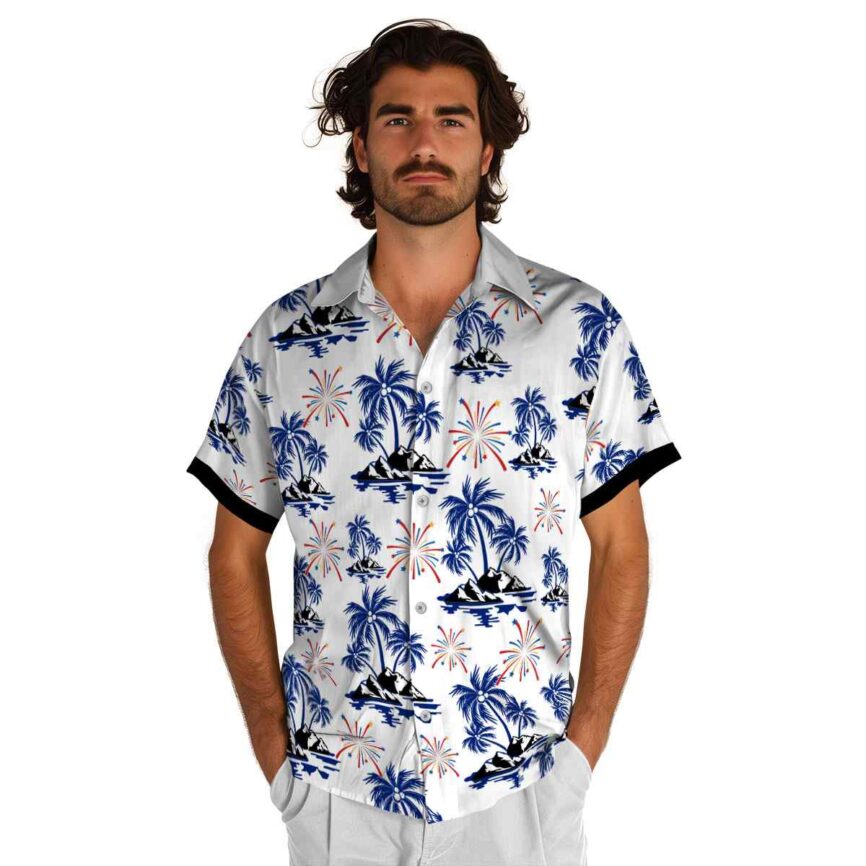 4th Of July Palm Island Graphic Hawaiian Shirt New Arrival