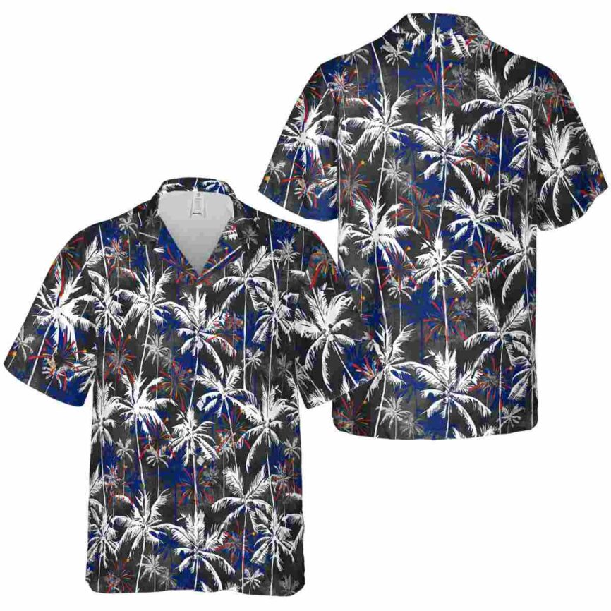 4th Of July Palm Themed Hawaiian Shirt Premium grade