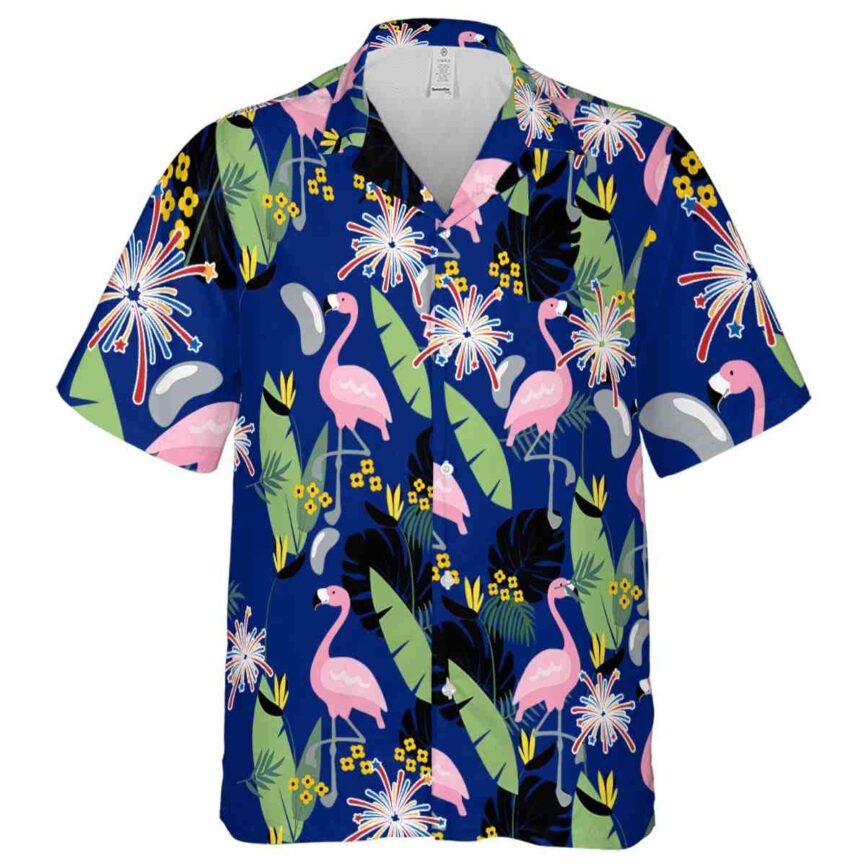 4th Of July Pink Flamingo Hawaiian Shirt Fashion forward