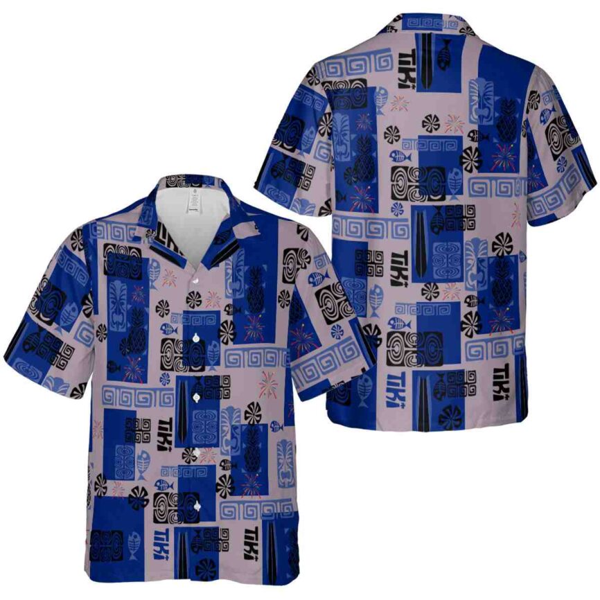 4th Of July Tiki Motifs Hawaiian Shirt Premium grade