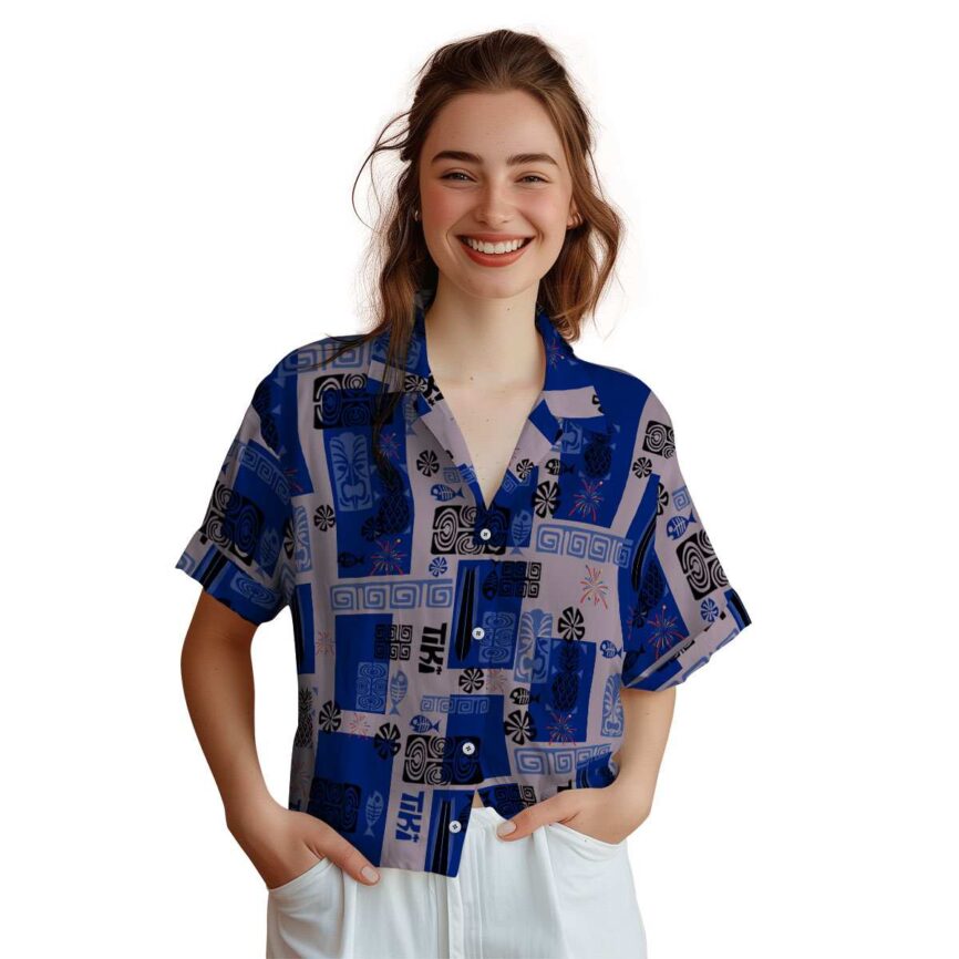 4th Of July Tiki Motifs Hawaiian Shirt Top rated