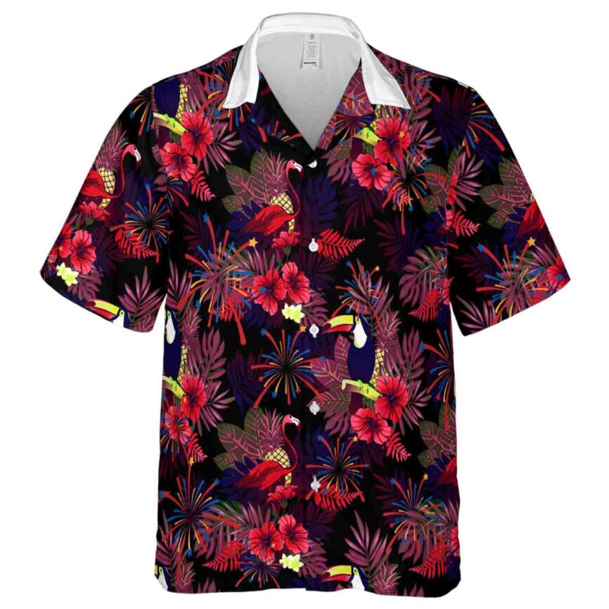 4th Of July Tropical Bird Hawaiian Shirt Fashion forward