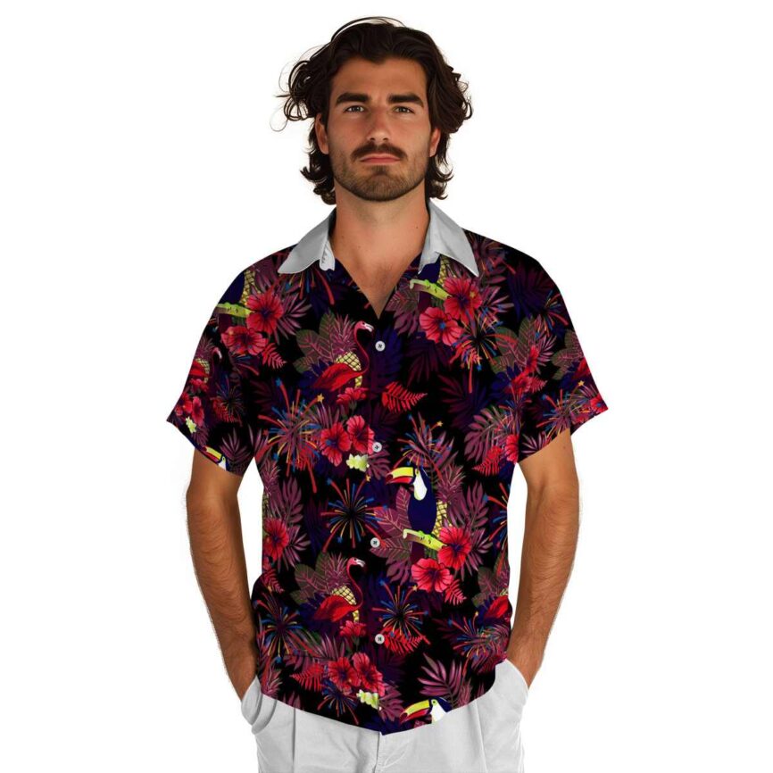 4th Of July Tropical Bird Hawaiian Shirt New Arrival