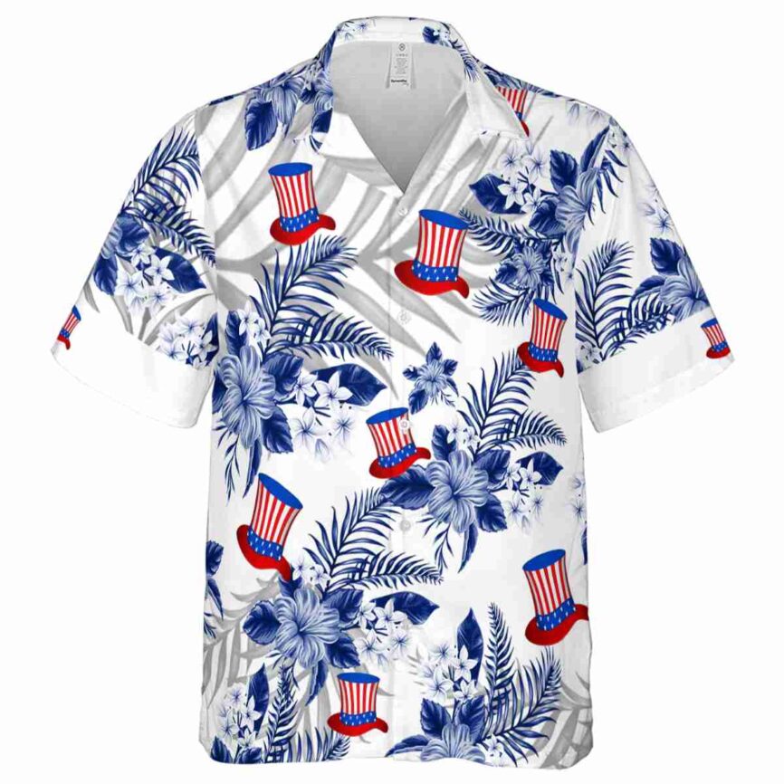 4th Of July Tropical Blossom Hawaiian Shirt Fashion forward