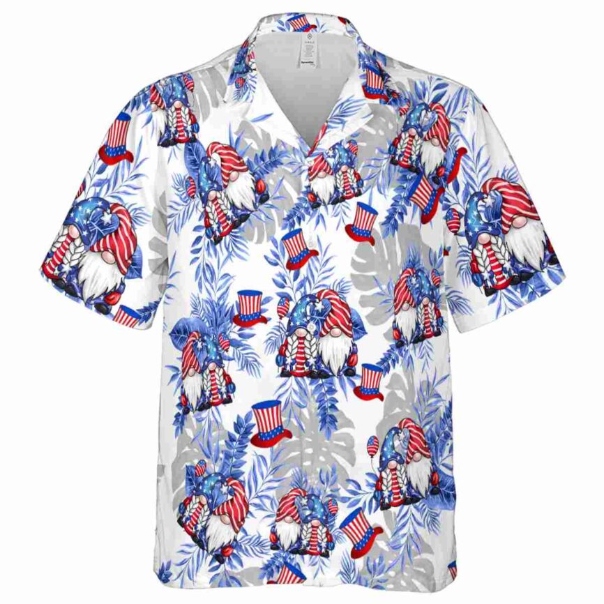 4th Of July Tropical Fronds Hawaiian Shirt Fashion forward