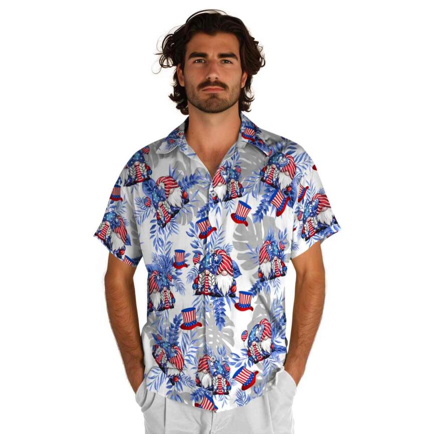 4th Of July Tropical Fronds Hawaiian Shirt New Arrival