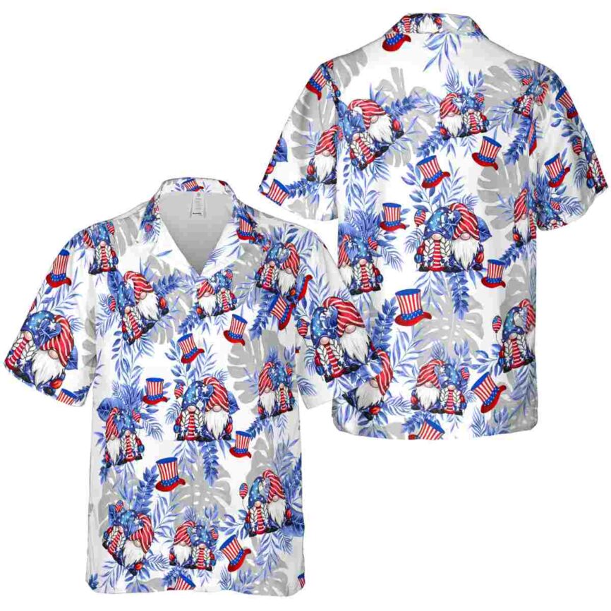 4th Of July Tropical Fronds Hawaiian Shirt Premium grade