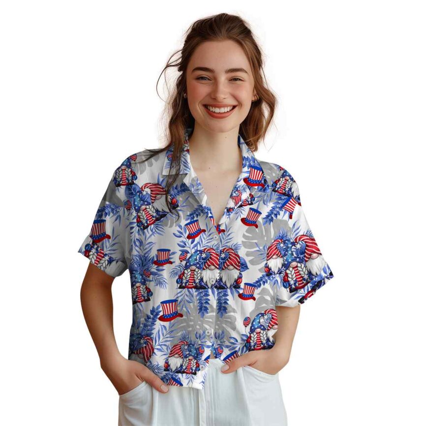 4th Of July Tropical Fronds Hawaiian Shirt Top rated