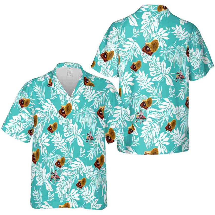 50s Bold Foliage Hawaiian Shirt Premium grade