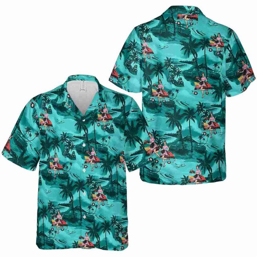 50s Island Beach Hawaiian Shirt Premium grade