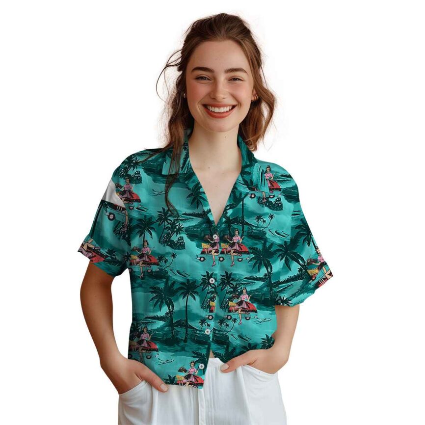 50s Island Beach Hawaiian Shirt Top rated