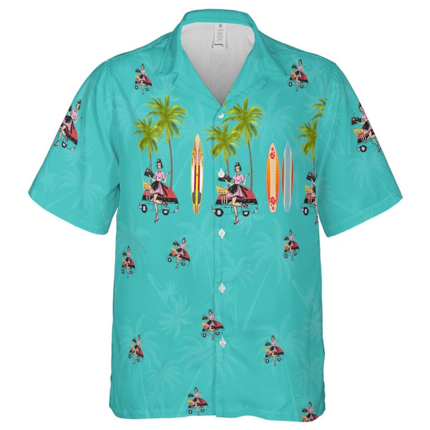 50s Island Theme Hawaiian Shirt Fashion forward