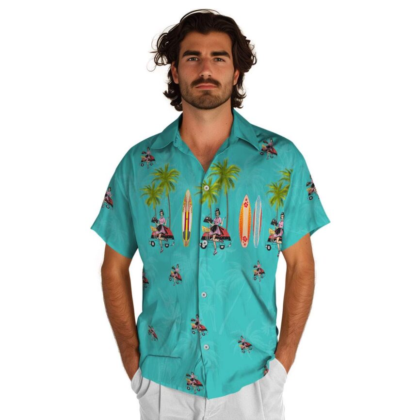 50s Island Theme Hawaiian Shirt New Arrival