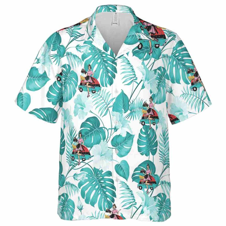 50s Leaf Pattern Hawaiian Shirt Fashion forward