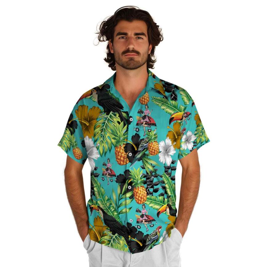 50s Leafy Toucan Hawaiian Shirt New Arrival