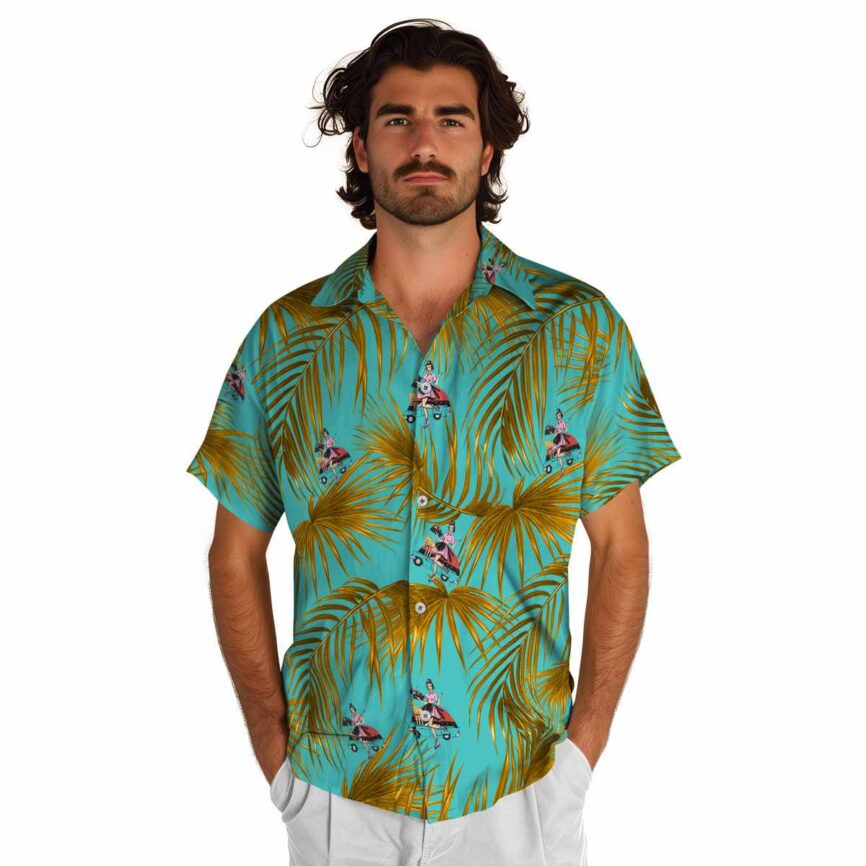 50s Palm Frond Hawaiian Shirt New Arrival