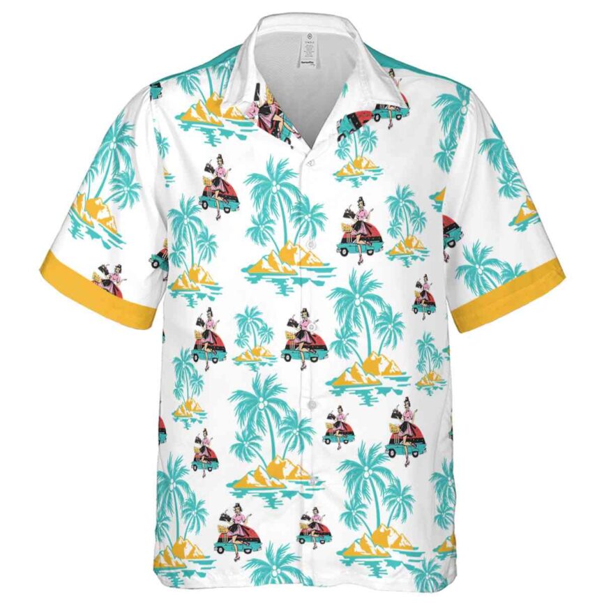 50s Palm Island Graphic Hawaiian Shirt Fashion forward