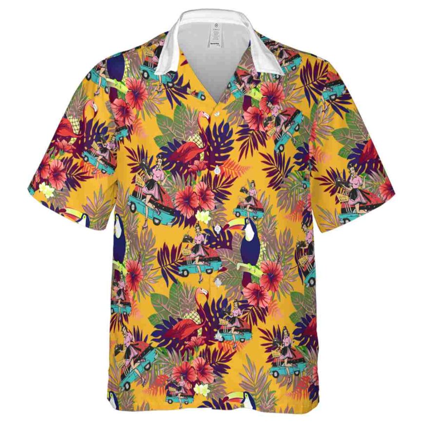 50s Tropical Bird Hawaiian Shirt Fashion forward