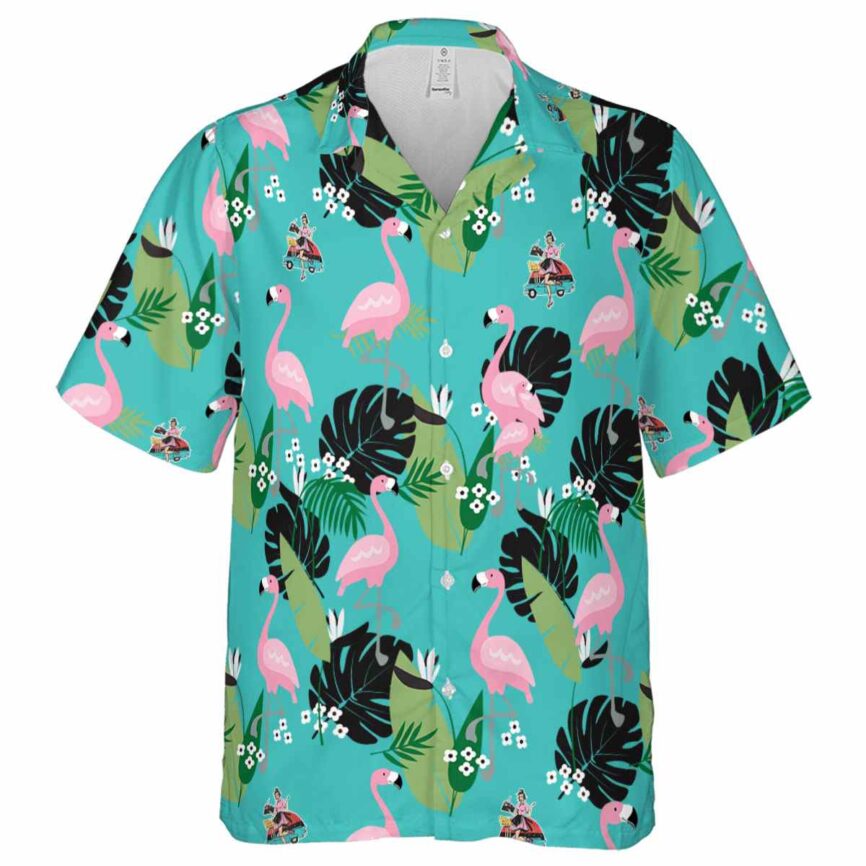 50s Tropical Flamingo Hawaiian Shirt Fashion forward