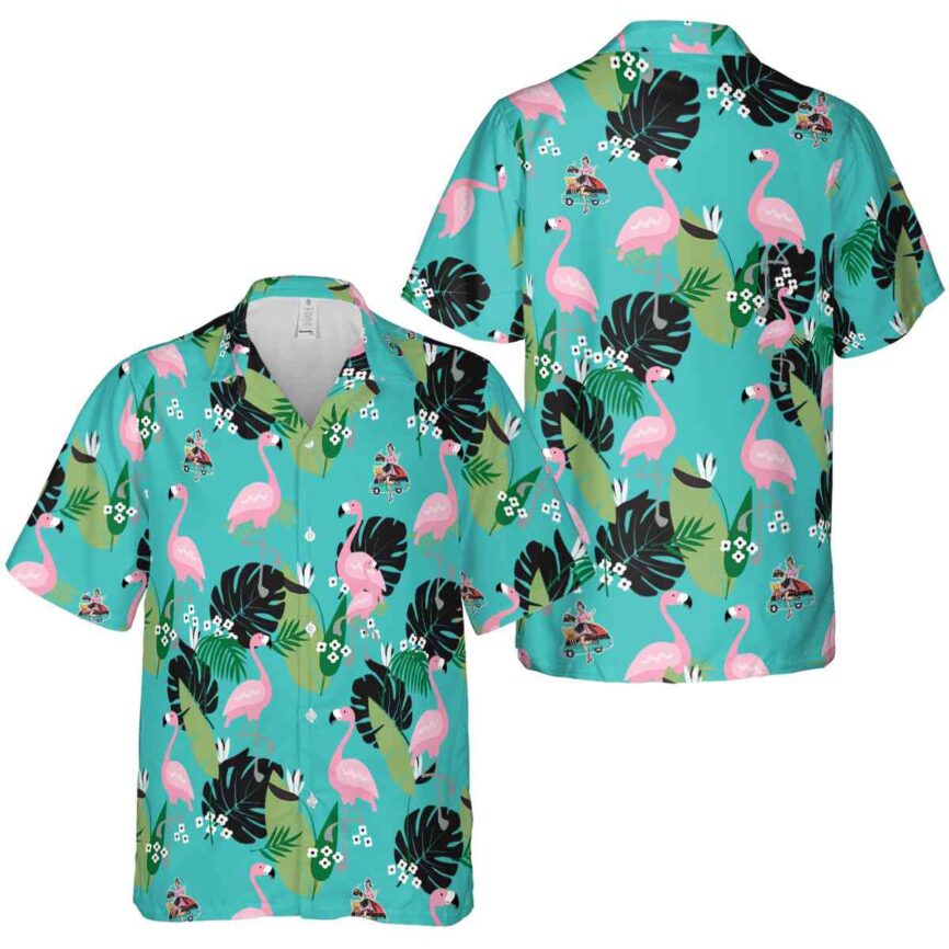 50s Tropical Flamingo Hawaiian Shirt Premium grade