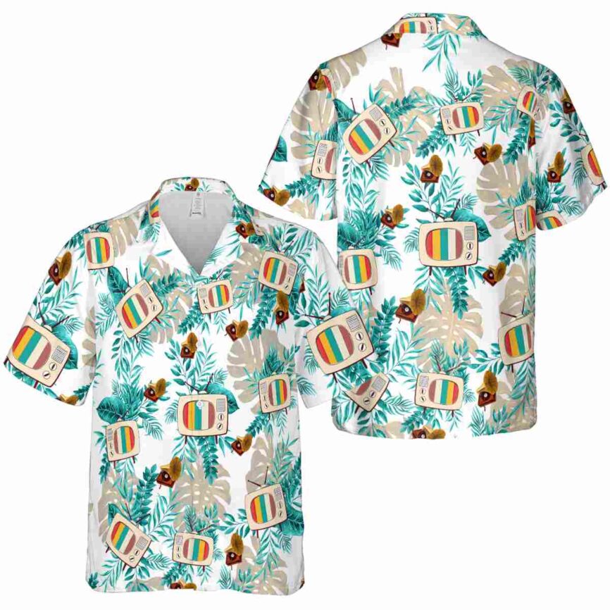 50s Tropical Fronds Hawaiian Shirt Premium grade