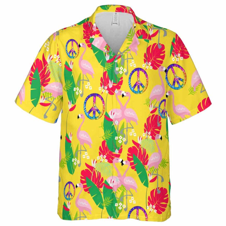 60s Flamingo Leaf Hawaiian Shirt Fashion forward