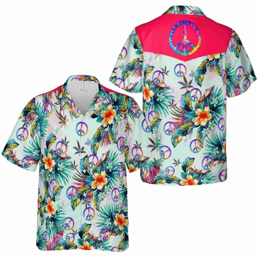 60s Floral Burst Hawaiian Shirt Premium grade