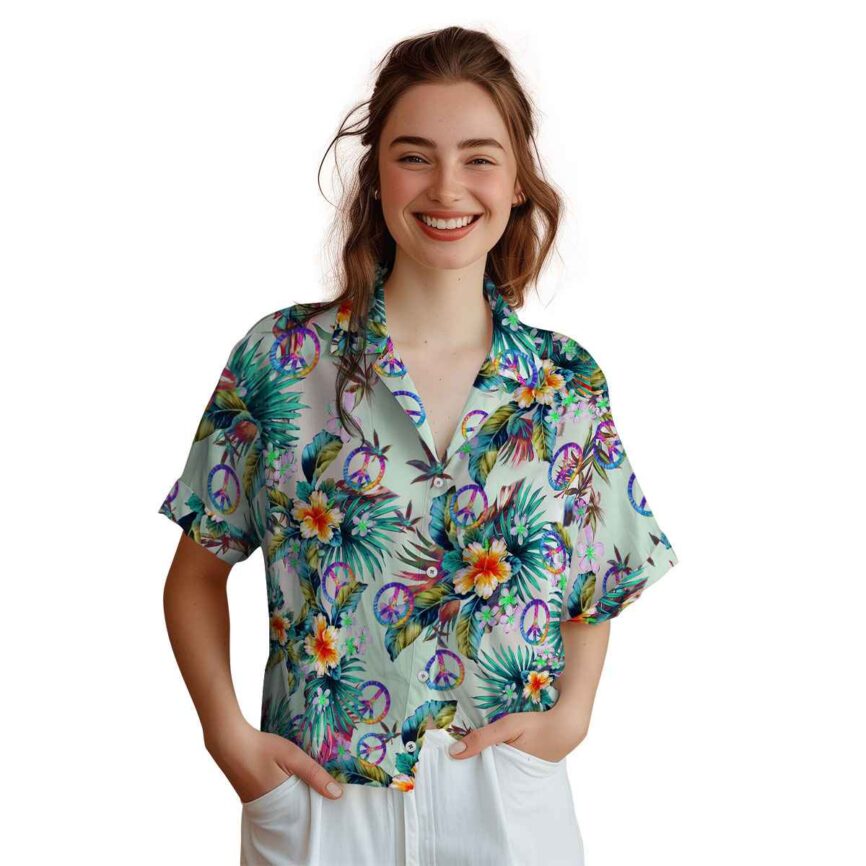 60s Floral Burst Hawaiian Shirt Top rated