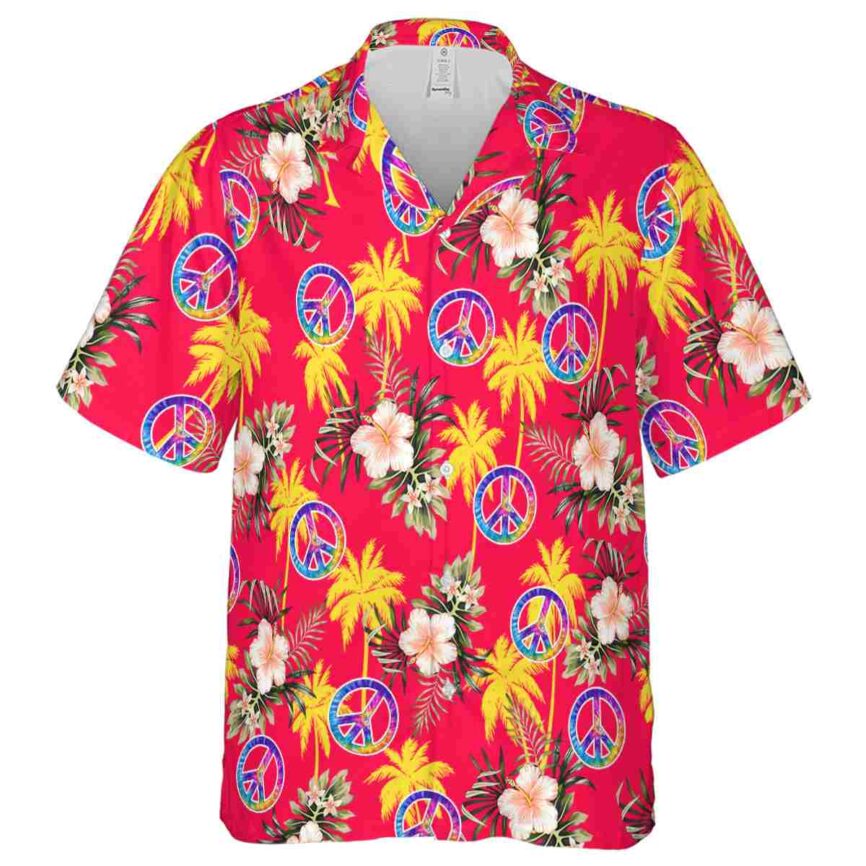 60s Hibiscus Palm Hawaiian Shirt Fashion forward