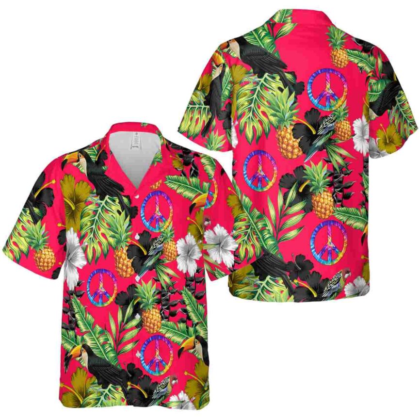 60s Leafy Toucan Hawaiian Shirt Premium grade