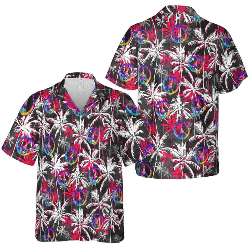 60s Palm Themed Hawaiian Shirt Premium grade