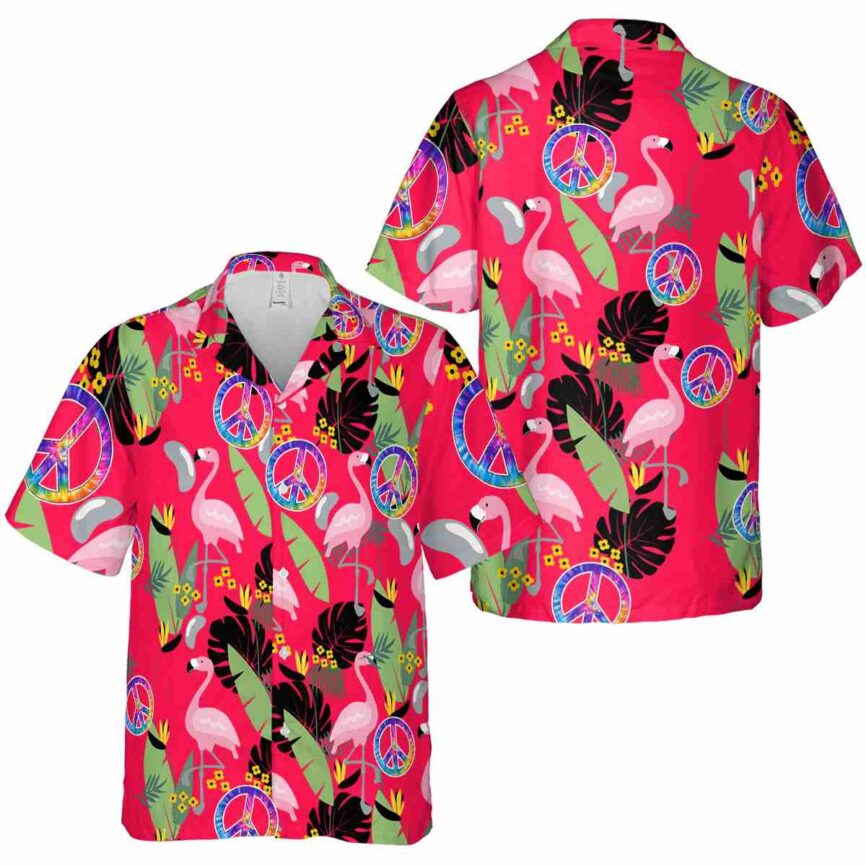 60s Pink Flamingo Hawaiian Shirt Premium grade