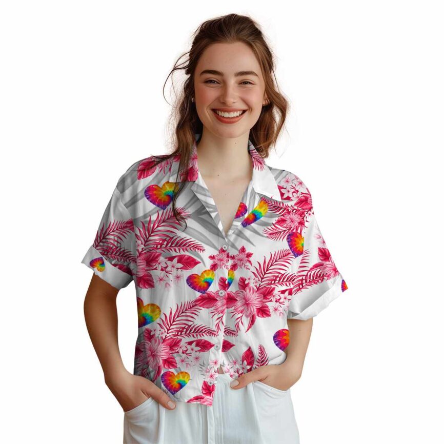 60s Tropical Blossom Hawaiian Shirt Top rated