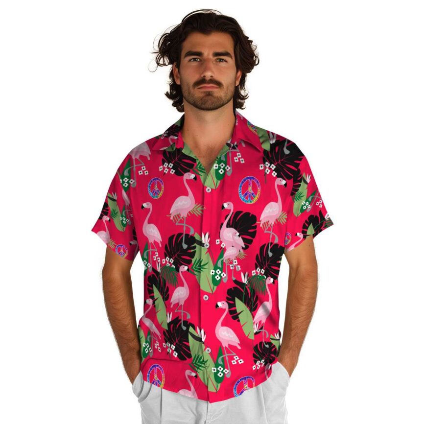 60s Tropical Flamingo Hawaiian Shirt New Arrival