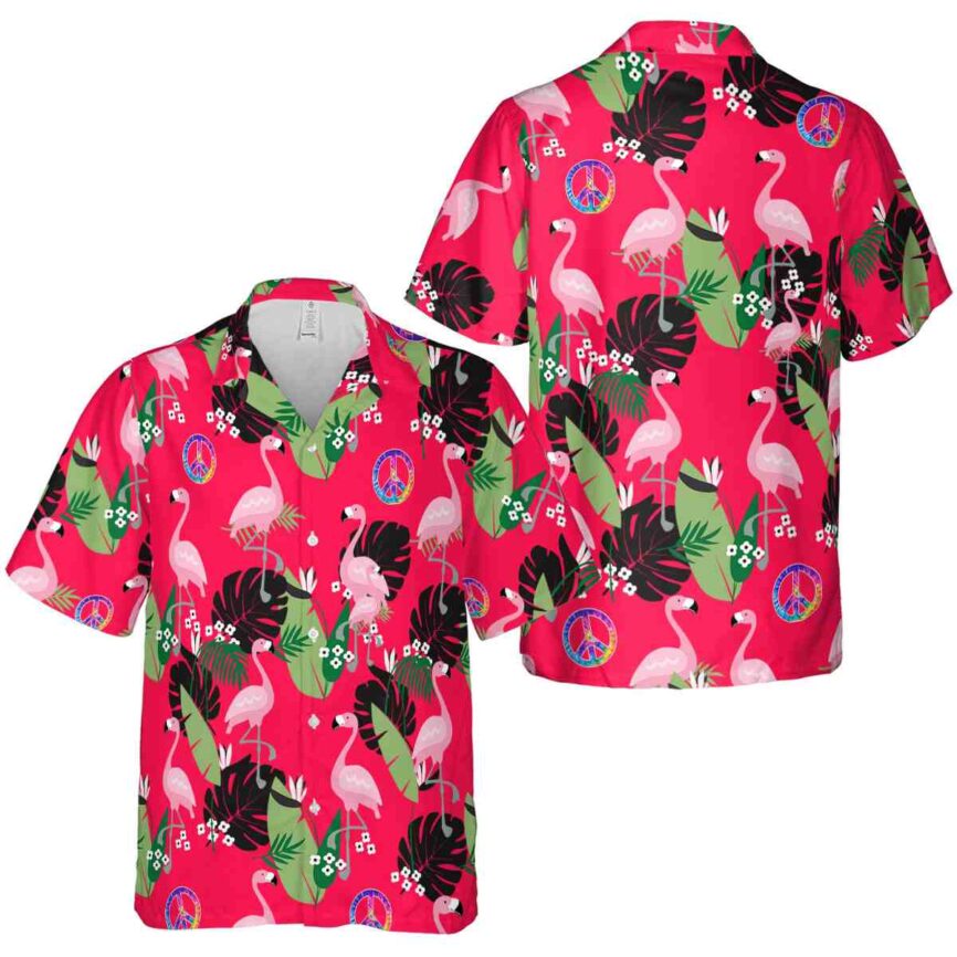 60s Tropical Flamingo Hawaiian Shirt Premium grade