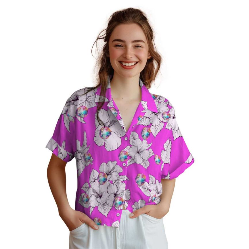 70s Hibiscus Flower Hawaiian Shirt Top rated