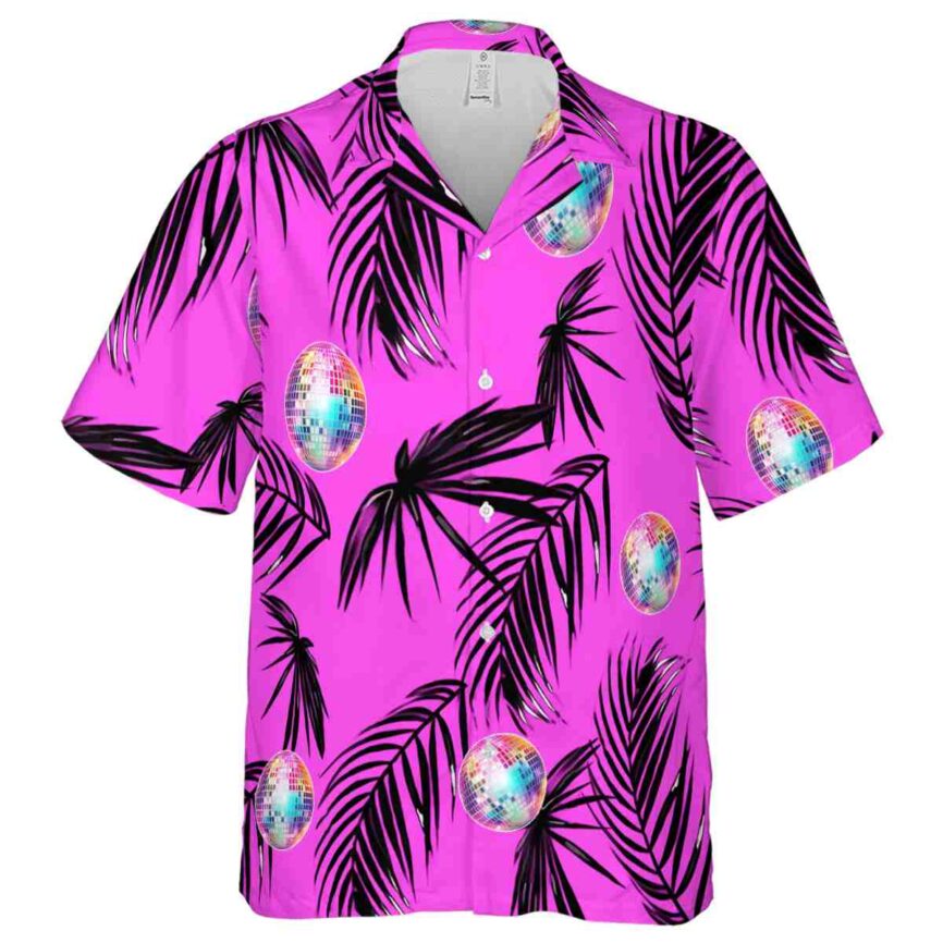 70s Monochrome Palm Hawaiian Shirt Fashion forward