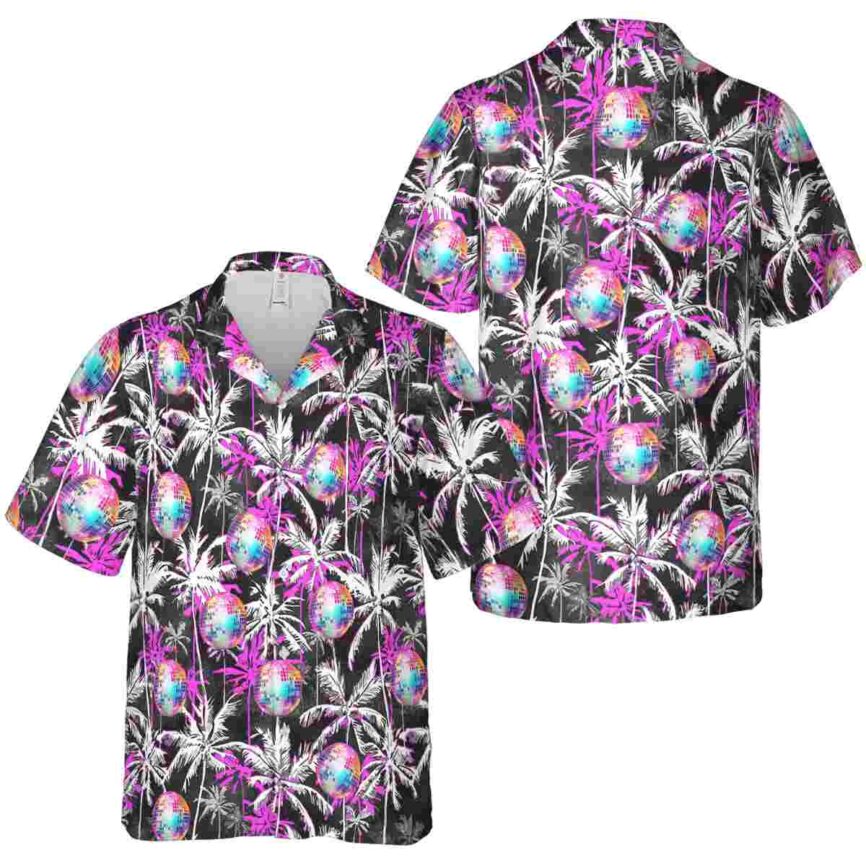 70s Palm Themed Hawaiian Shirt Premium grade