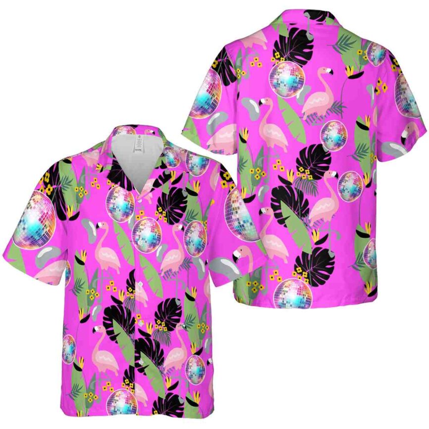 70s Pink Flamingo Hawaiian Shirt Premium grade