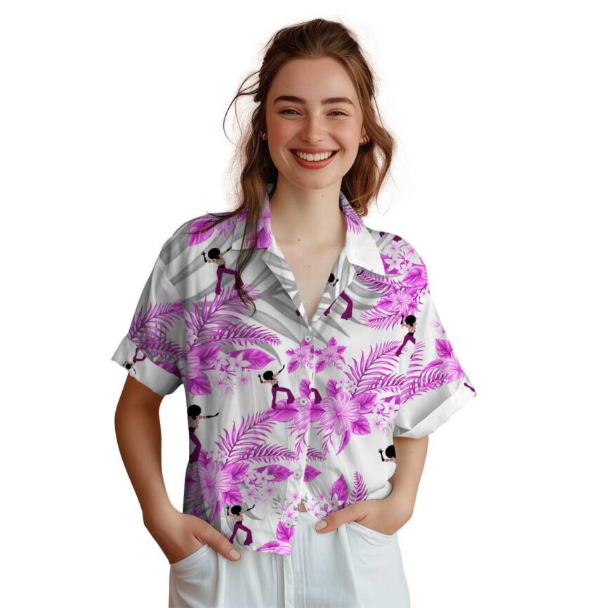 70s Tropical Blossom Hawaiian Shirt Top rated