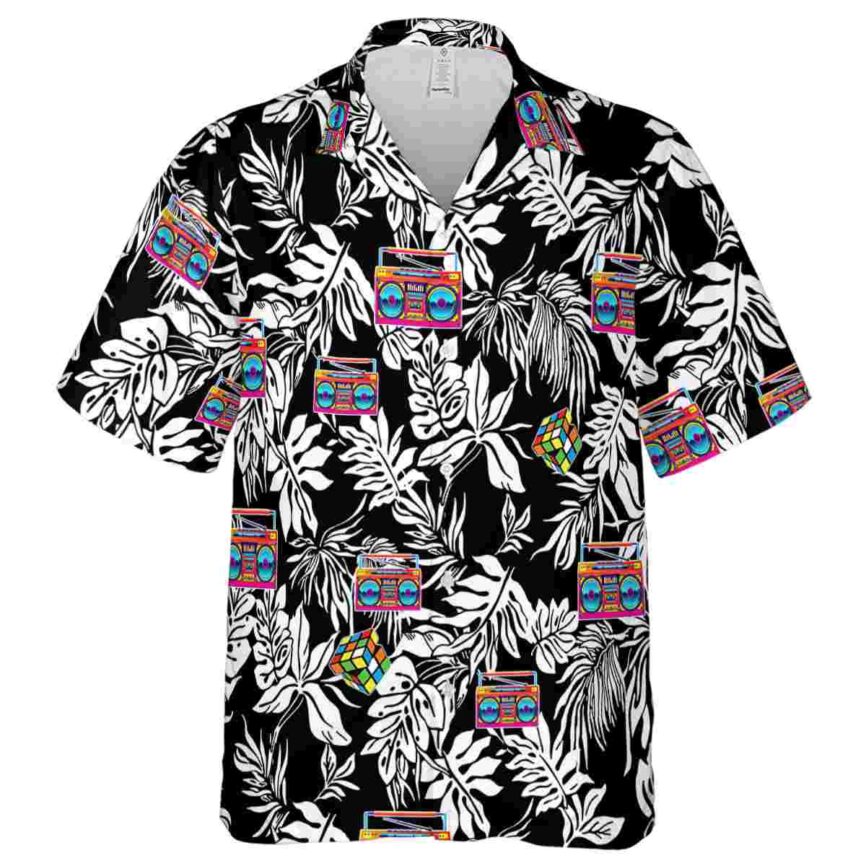 80s Bold Foliage Hawaiian Shirt Fashion forward