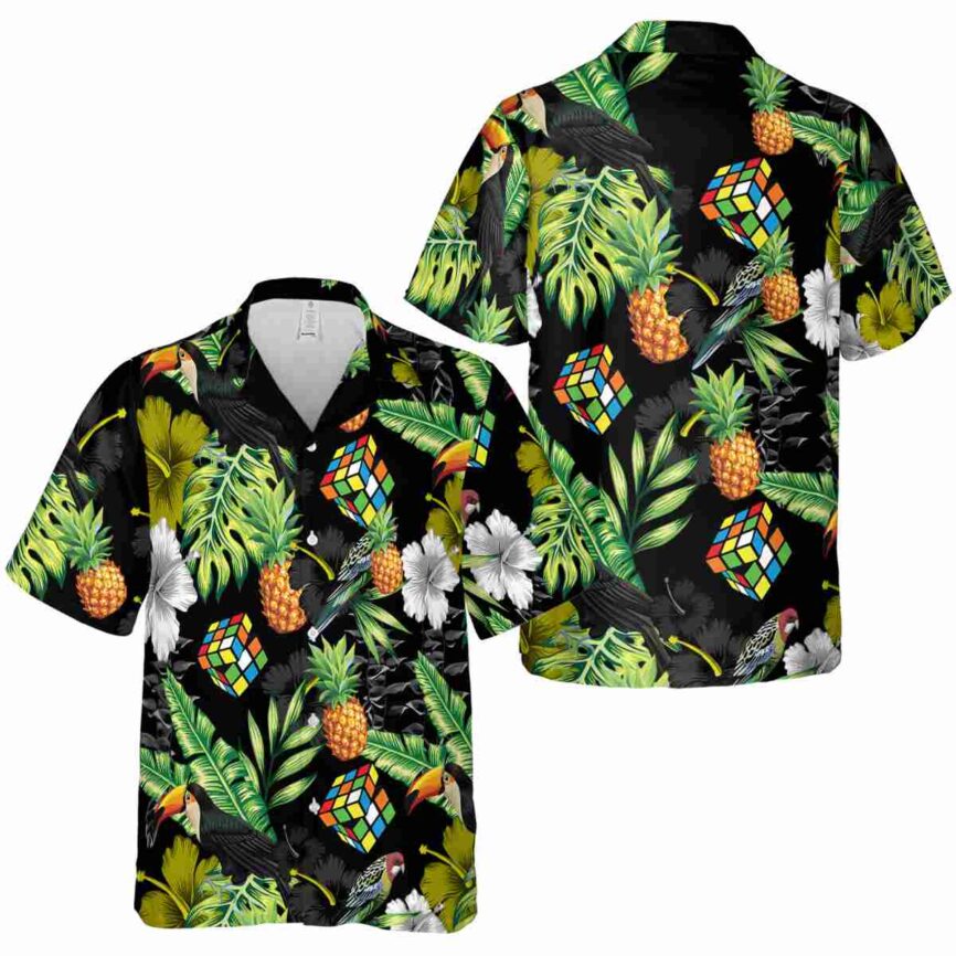 80s Leafy Toucan Hawaiian Shirt Premium grade